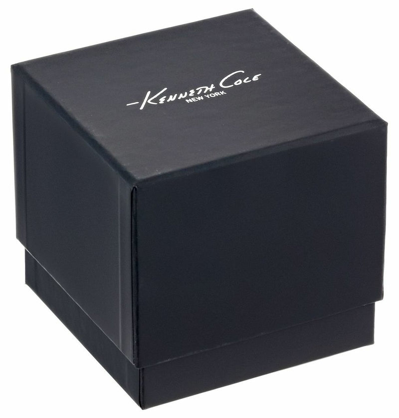 Kenneth Cole New York 'Classic' Quartz Stainless Steel And Leather Dress 10030830 Mens Watch