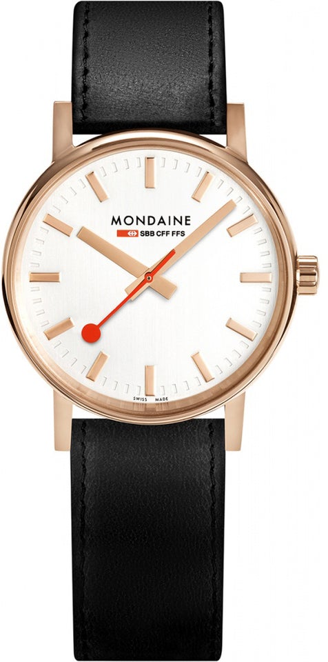 Mondaine Official EVO2 Rose Gold Stainless Steel Watch MSE.30112.LB