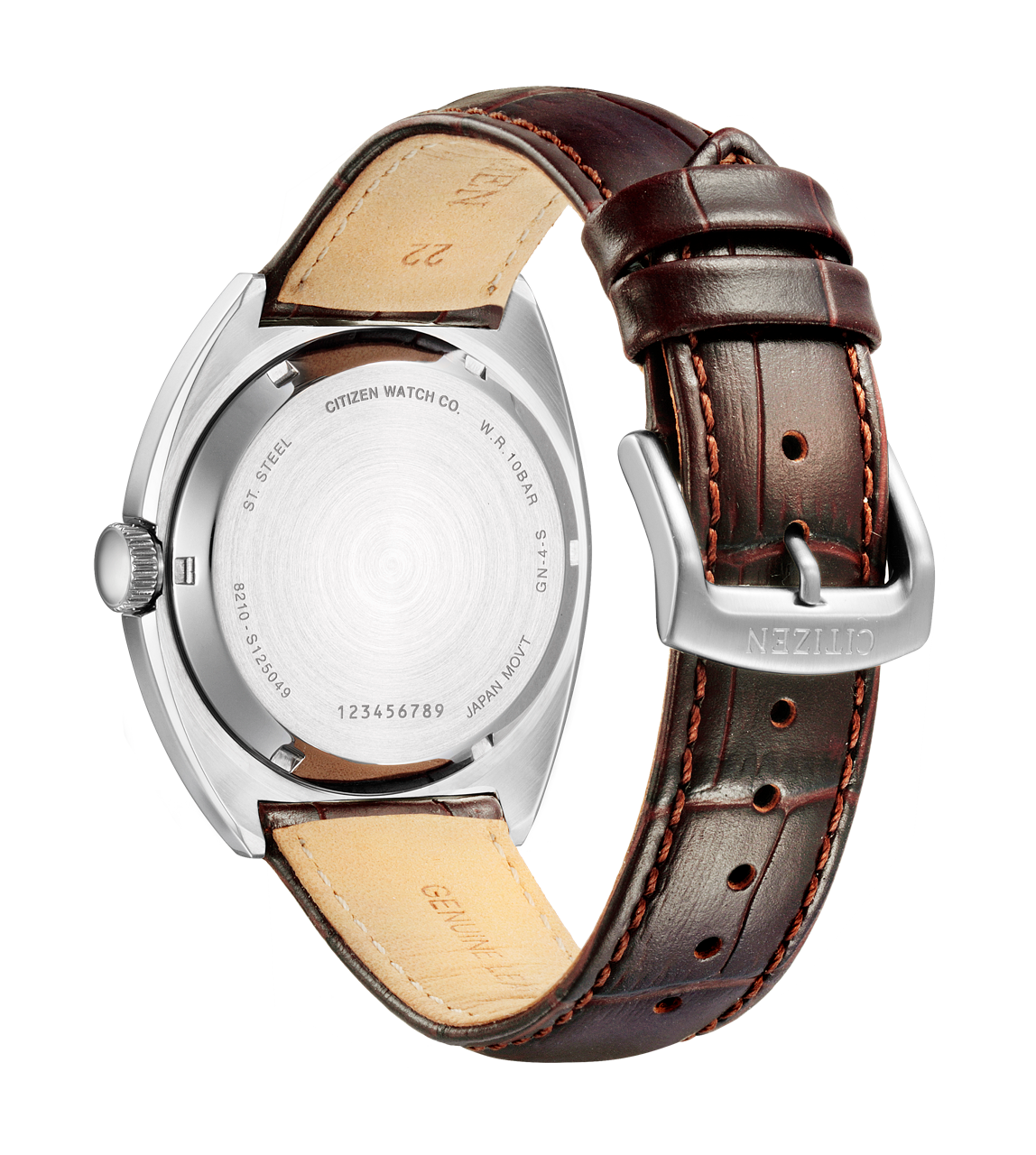 Citizen Automatic Dark Brown Leather Dress Watch NJ0100-03H