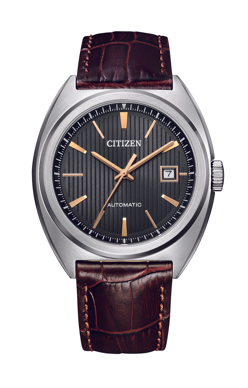 Citizen Automatic Dark Brown Leather Dress Watch NJ0100-03H