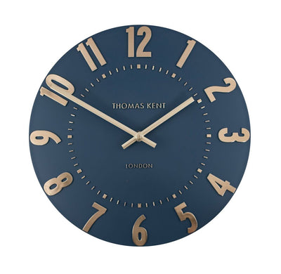 Thomas Kent Mulberry Wall Clock Midnight Blue 24692