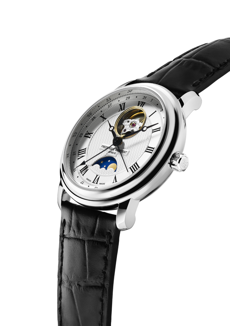 Frederique Constant Classic Heart Beat & Moonphase Watch FC-335MC4P6