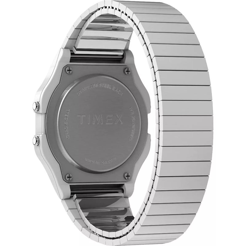 Timex T80 Digital Stainless Steel Unisex Watch TW2U93700