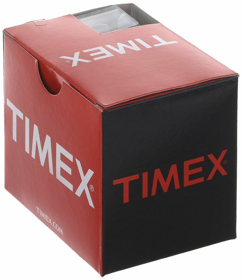 Timex T20491 Easy Reader Gold-Tone Black Leather Mens Watch