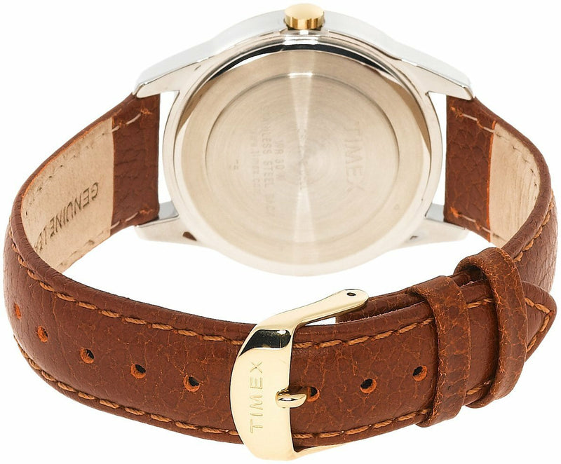 Timex Elevated Classics Dress Brown Leather Strap T2N105 - Mens Watch
