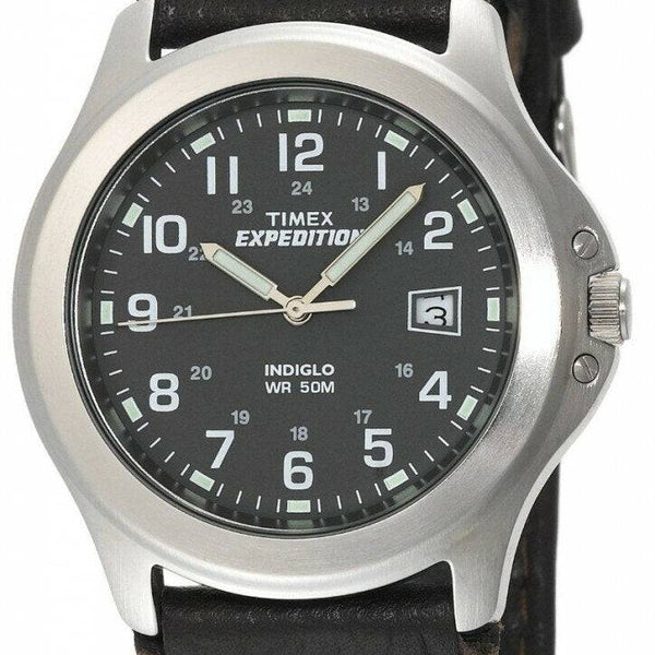 Timex Expedition Metal Field Brown Nylon And Leather Strap T40091