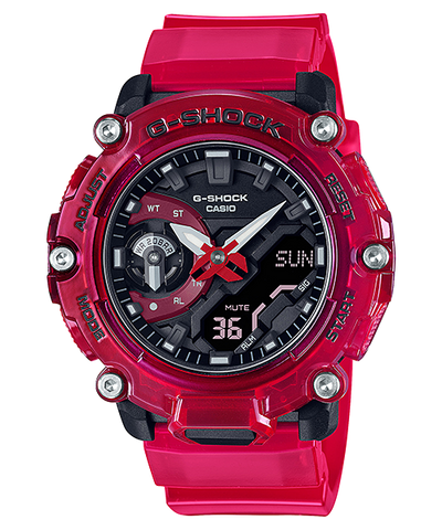 G-Shock DUO Carbon Sound Wave Transparent Mens Watch GA2200SKL-4A