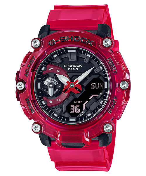 G-Shock DUO Carbon Sound Wave Transparent Mens Watch GA2200SKL-4A