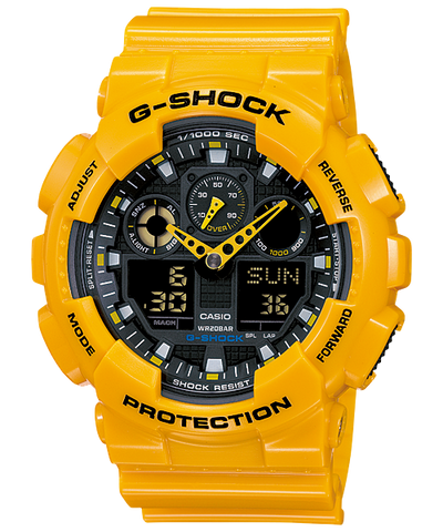 Casio G-Shock Military Yellow Men's Watch GA100A-9A