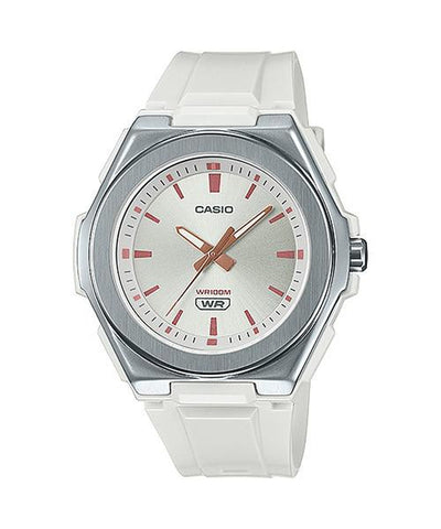 Casio Quartz Analog Sporty White Rubber Band Women's Watch LWA300H-7E