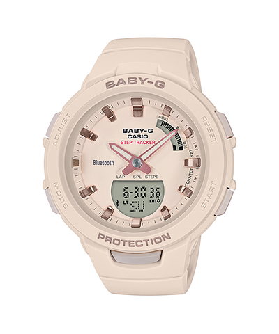 Baby- G G-Squad Beige Bluetooth Watch BSAB100-4A1