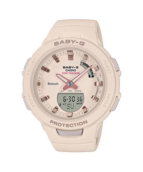 Baby- G G-Squad Beige Bluetooth Watch BSAB100-4A1