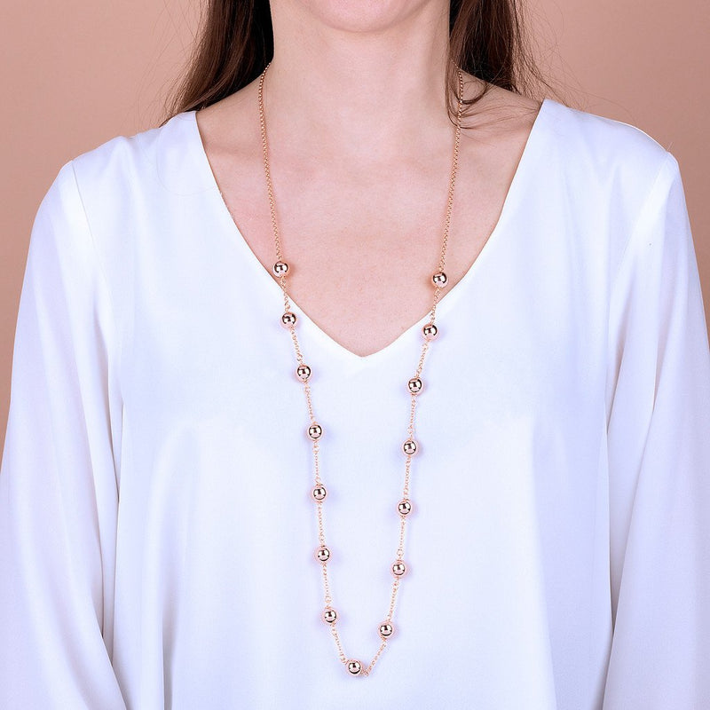 Bronzallure Rosary Bead Necklace